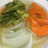 簡単　食べる　野菜スープ